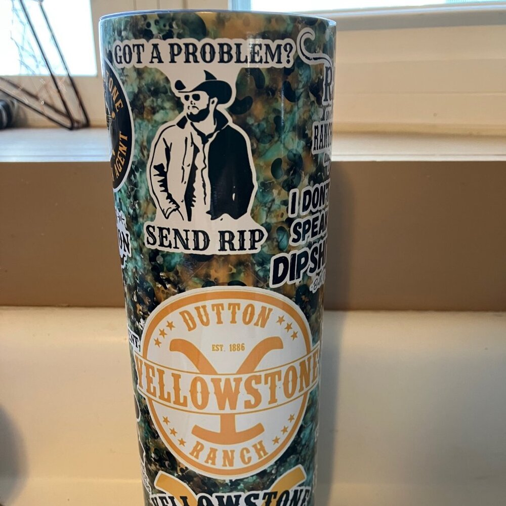 NIB 20oz Tumbler YELLOWSTONE